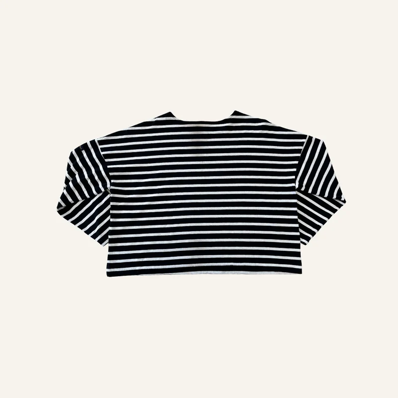 Marinière ample noire et blanche pour femme - Seconde main