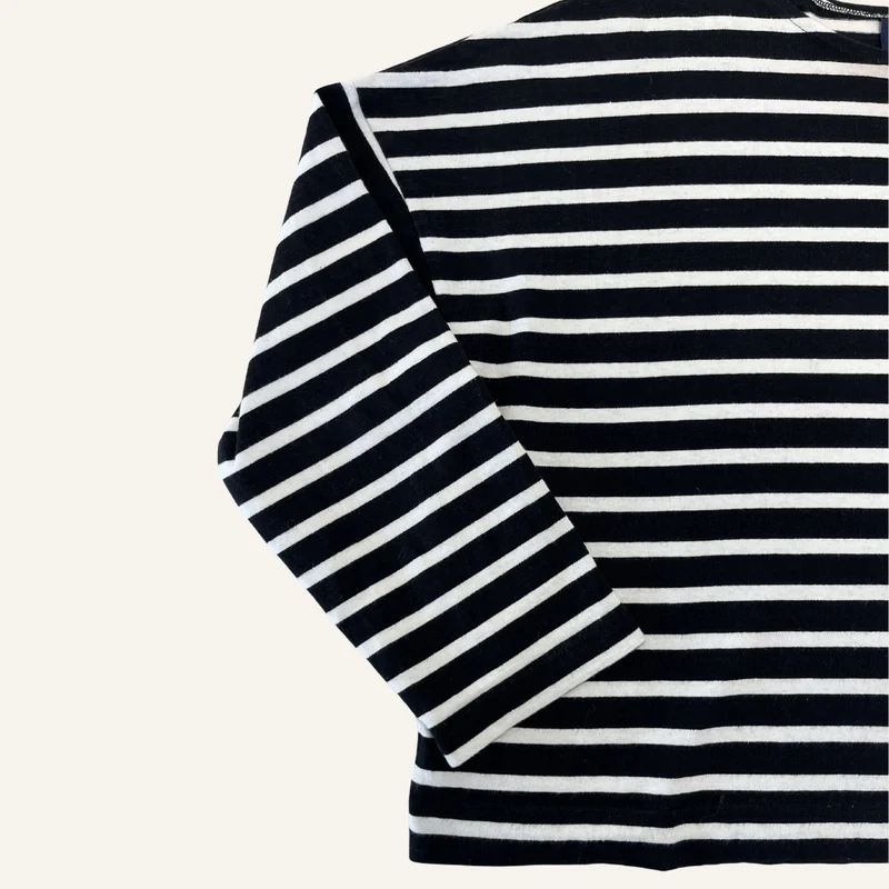 Marinière ample noire et blanche pour femme - Seconde main