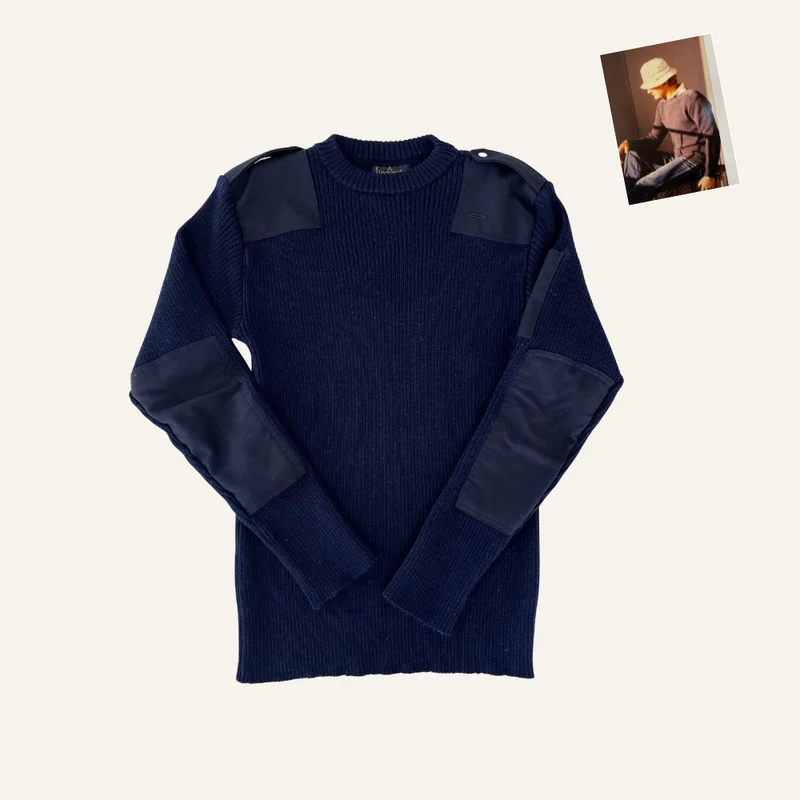 Pull officier bleu marine pour homme - Seconde main