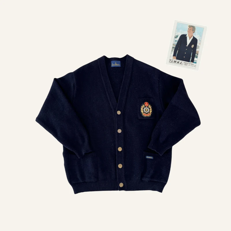 Cardigan bleu marine - Seconde main