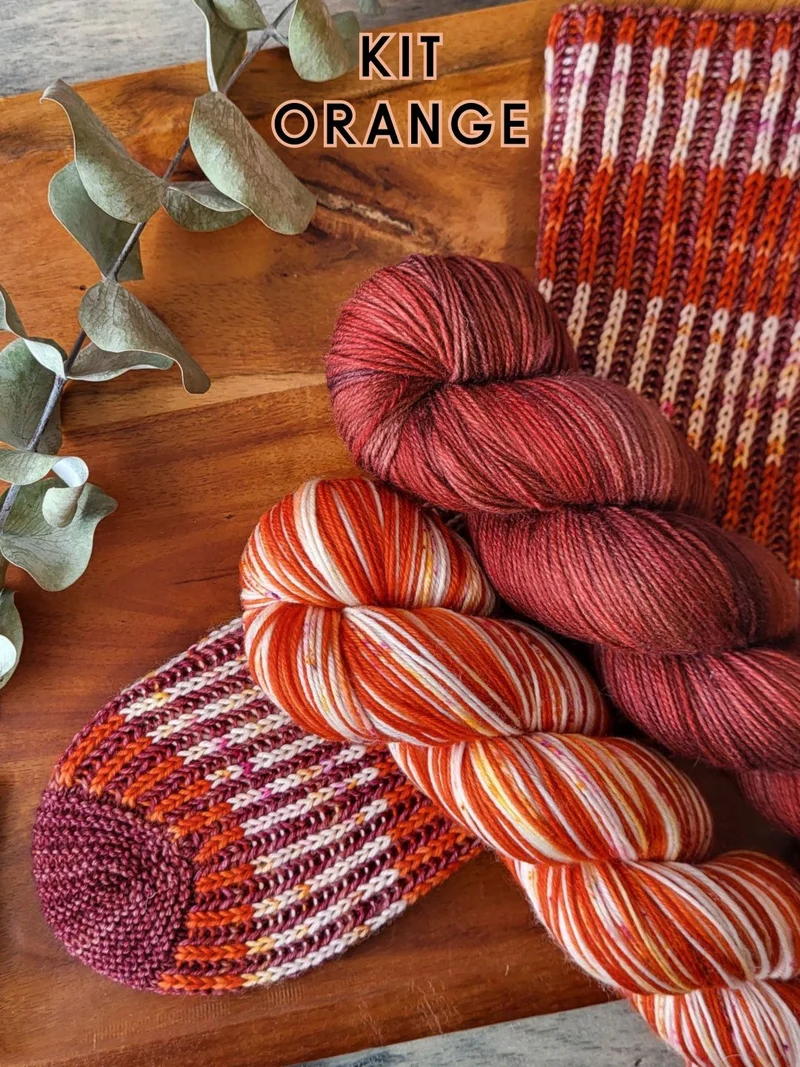 Brioche Socks - Free knitting pattern and Optional kit