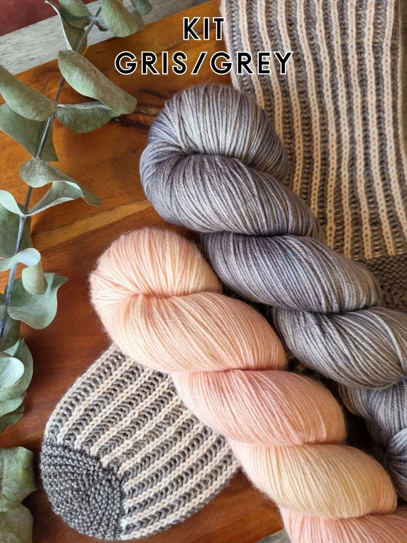 Brioche Socks - Free knitting pattern and Optional kit