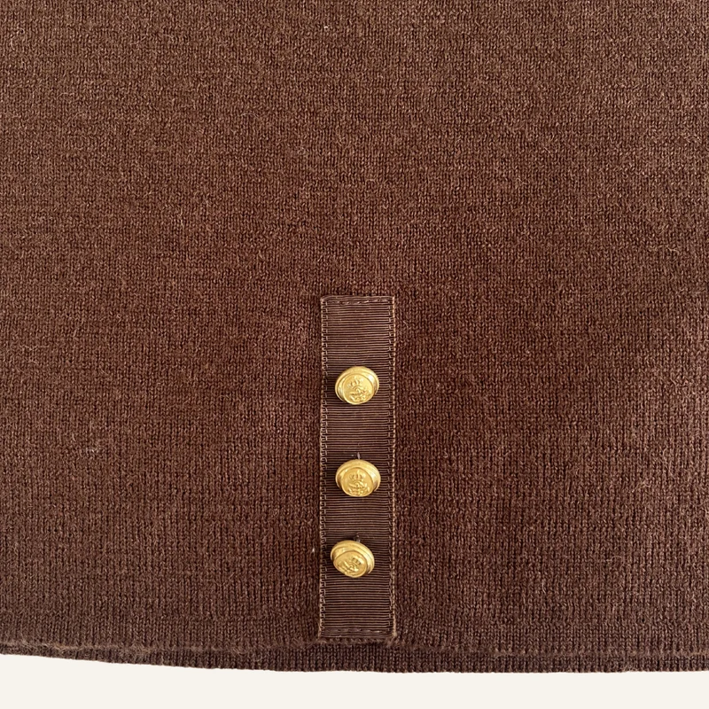 Jupe en laine marron pour femme - Seconde main