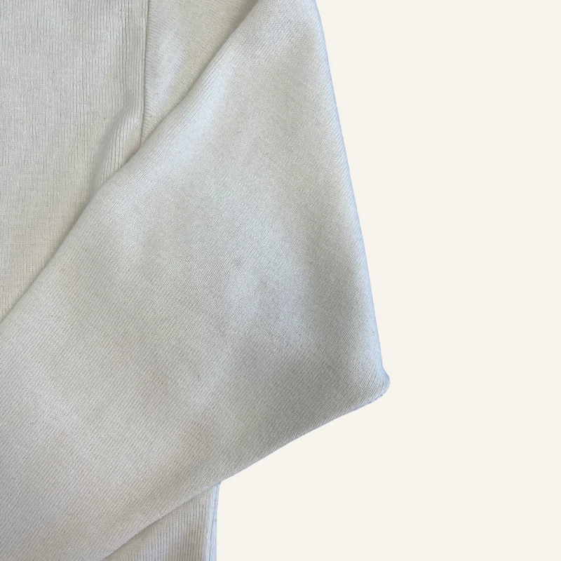 Pull écru col rond en laine pour femme - Seconde main