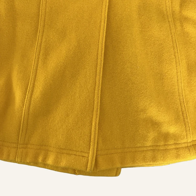 Caban jaune en drap de laine - Seconde main