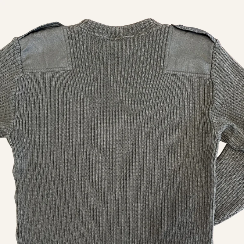 Pull officier kaki vintage pour homme - Seconde main