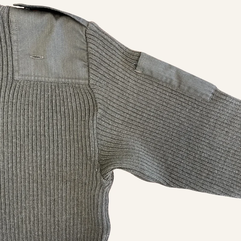 Pull officier kaki vintage pour homme - Seconde main