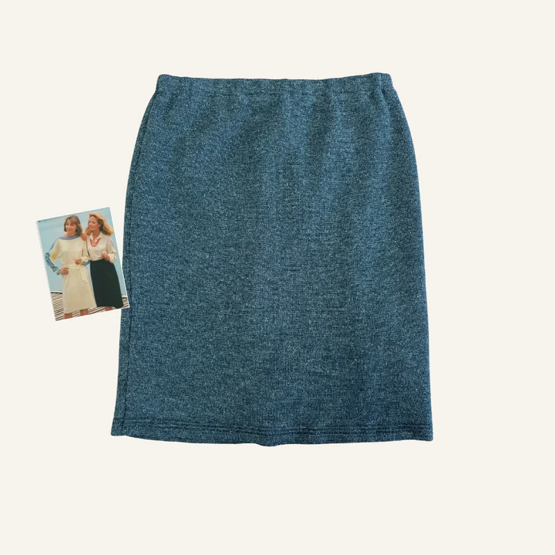 Jupe en laine verte pour femme - Seconde main