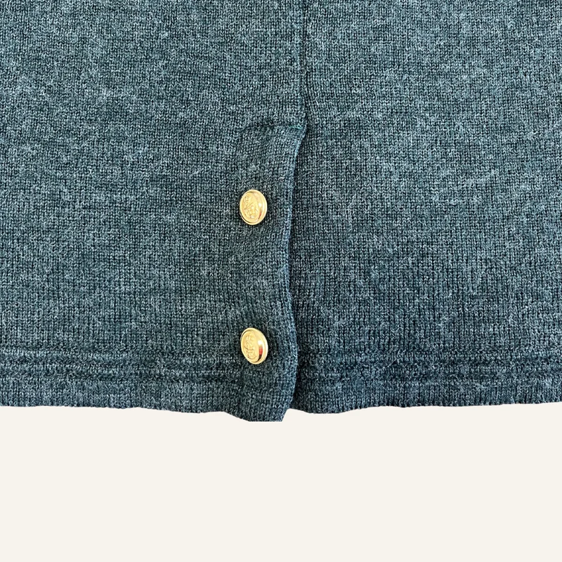 Jupe en laine verte pour femme - Seconde main