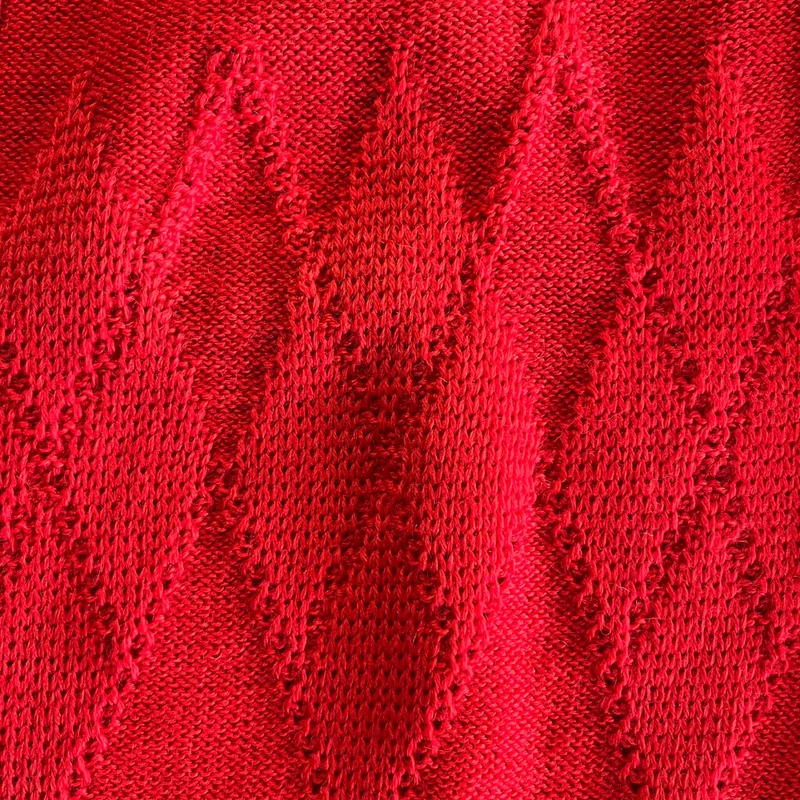 Gilet sans manches rouge en laine vierge pour femme - Seconde main