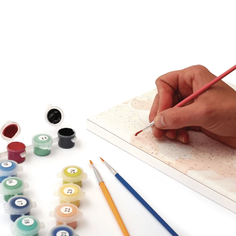 Kit peinture numéro bouquet coloré