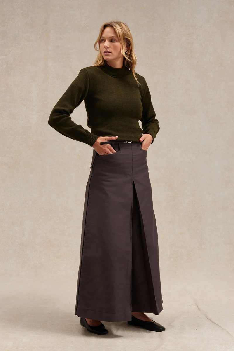 Pull marin olive pour femme
