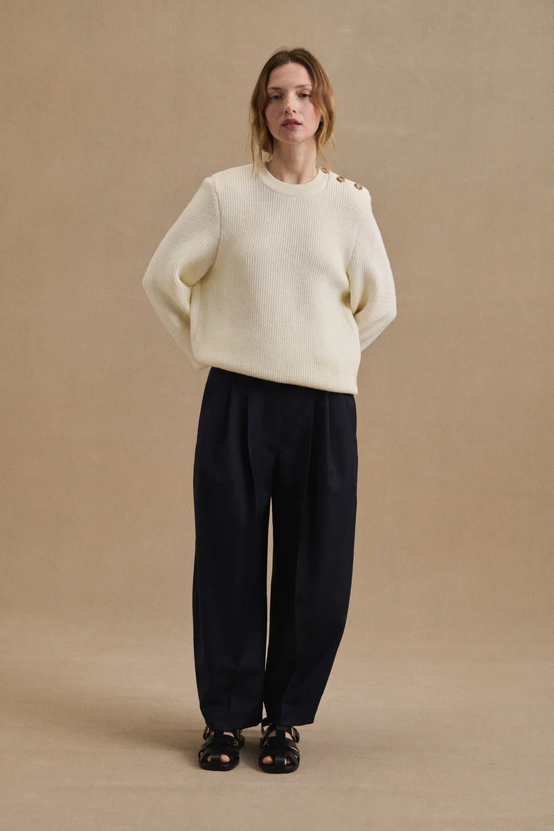 Pull Yacht écru pour femme