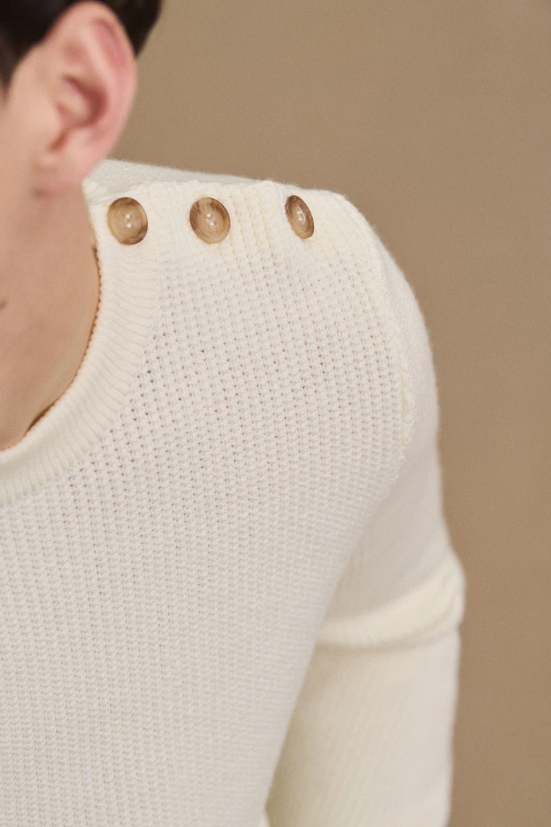 Pull Yacht écru pour homme