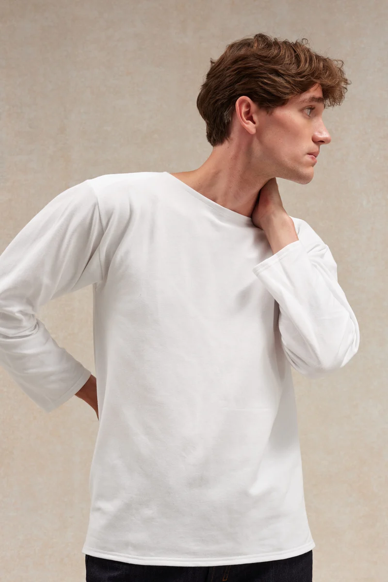Marinière Rachel blanche pour homme