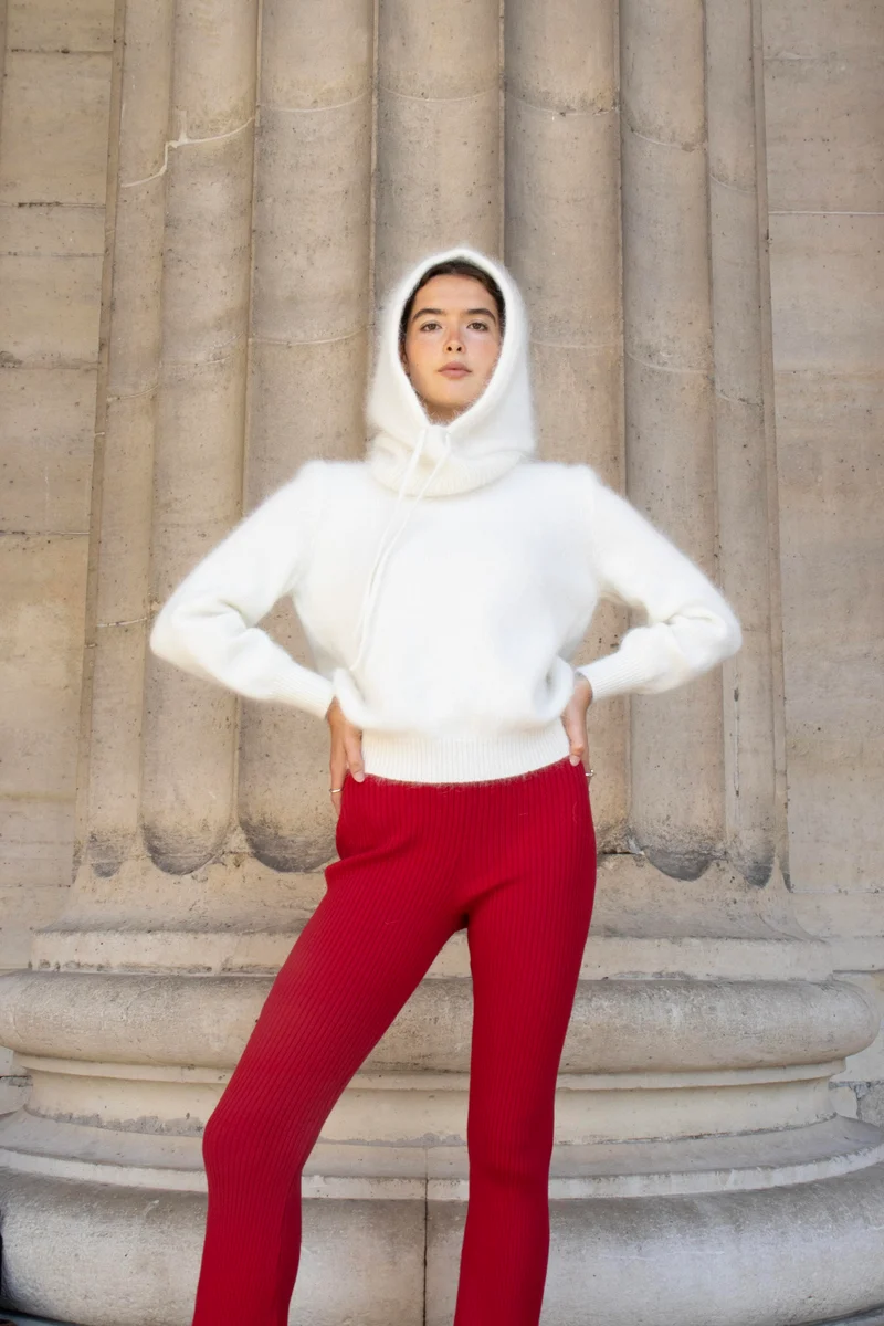 Cagoule Karina à tricoter.