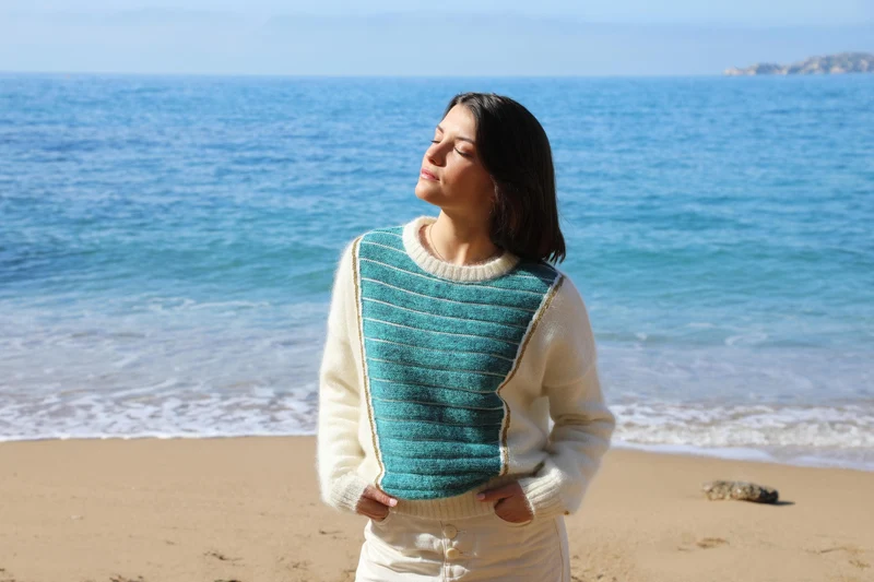 Pull Petra Naturel et Tahiti