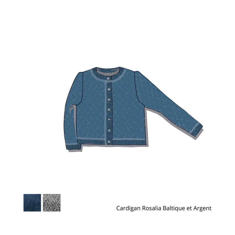 Cardigan Rosalia à tricoter.