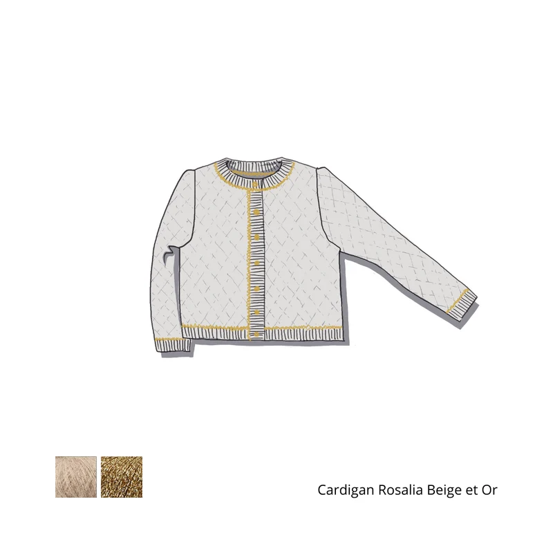 Cardigan Rosalia à tricoter.