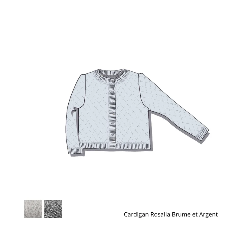 Cardigan Rosalia à tricoter.