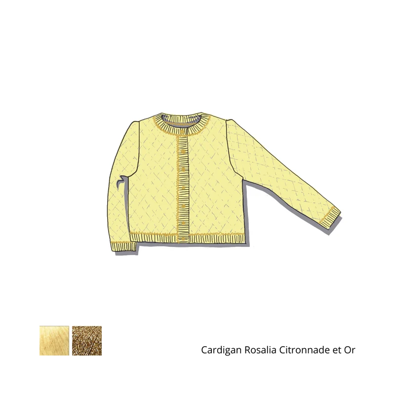 Cardigan Rosalia à tricoter.