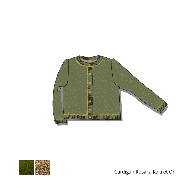 Cardigan Rosalia à tricoter.