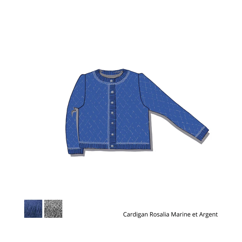Cardigan Rosalia à tricoter.