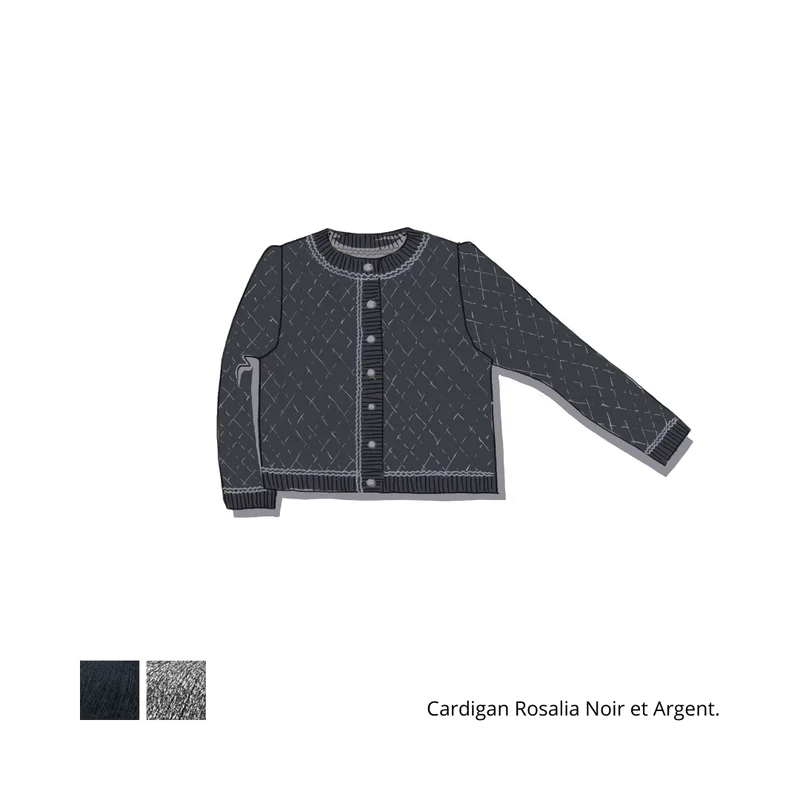 Cardigan Rosalia à tricoter.