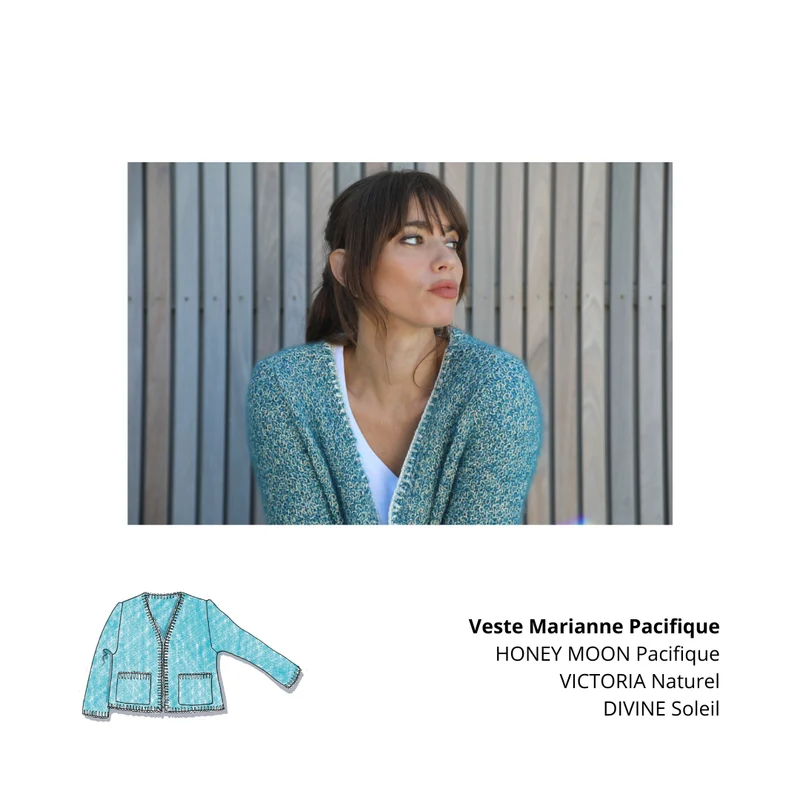 Veste Marianne à tricoter.
