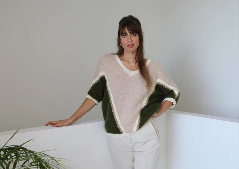 Pull Estelle à tricoter.