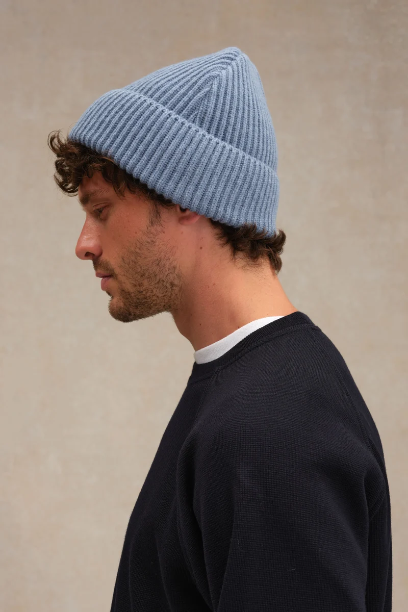 Bonnet extra doux mixte bleu orage