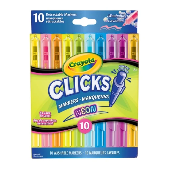 10-Clicks retractable Markers Neon