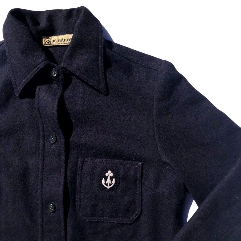Surchemise bleu marine pour femme - seconde main