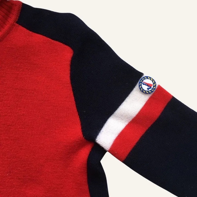 Pull col roulé ski rouge - Seconde Main
