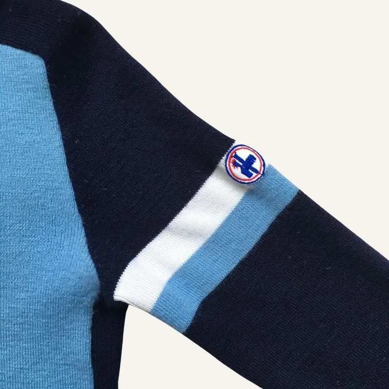 Pull col roulé ski bleu - Seconde Main