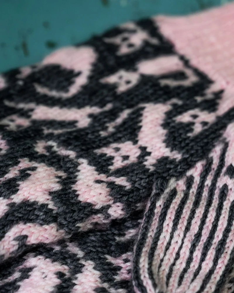 Chat-astrophe Mittens - Knitting pattern and Optional limited edition kit