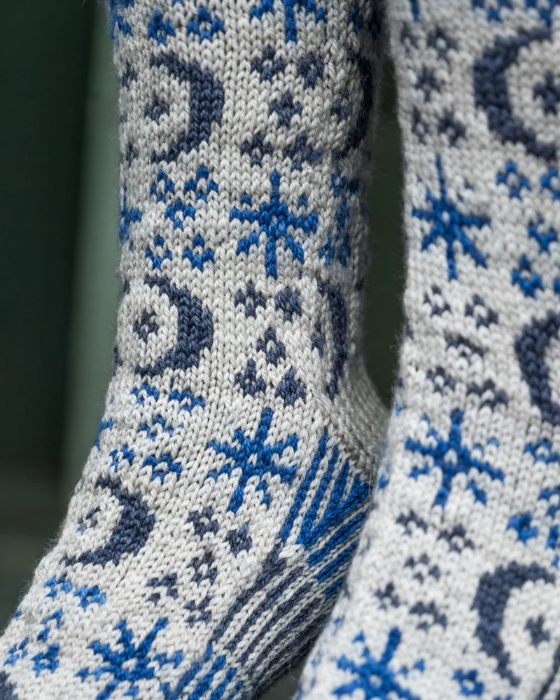 Auld Lang Syne socks - Knitting pattern and Optional kit