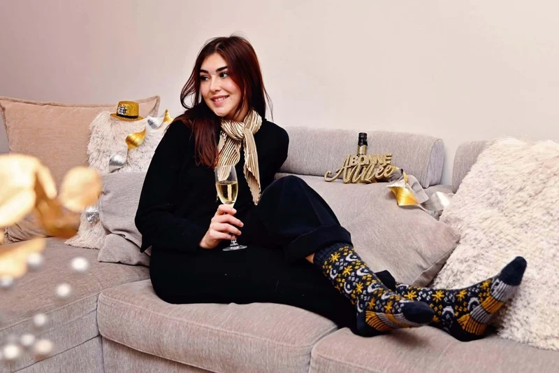 Auld Lang Syne socks - Knitting pattern and Optional kit