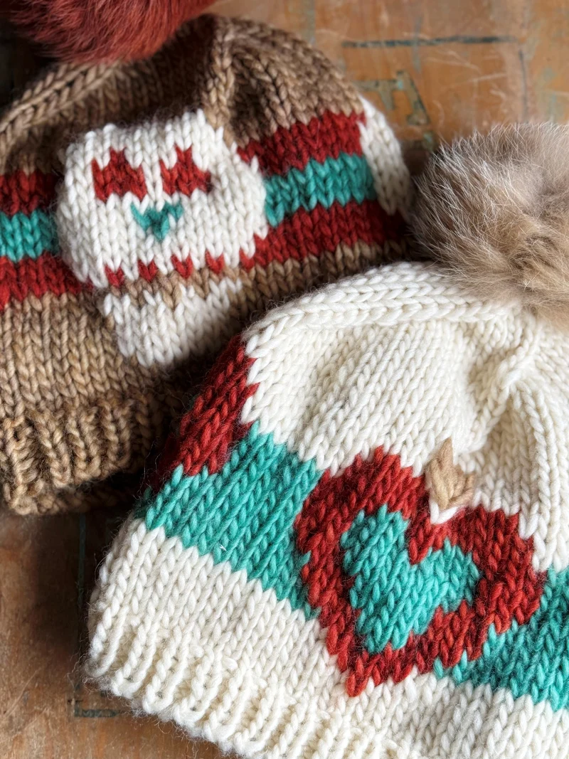 México, te quiero Hats - Knitting pattern and Optional kit