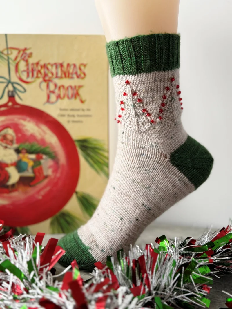 Frosted Branches Socks | Knitting pattern and Optional kits