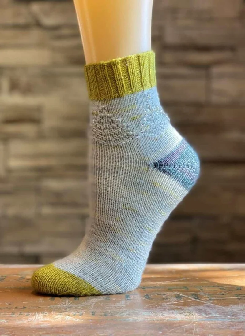Frosted Branches Socks | Knitting pattern and Optional kits