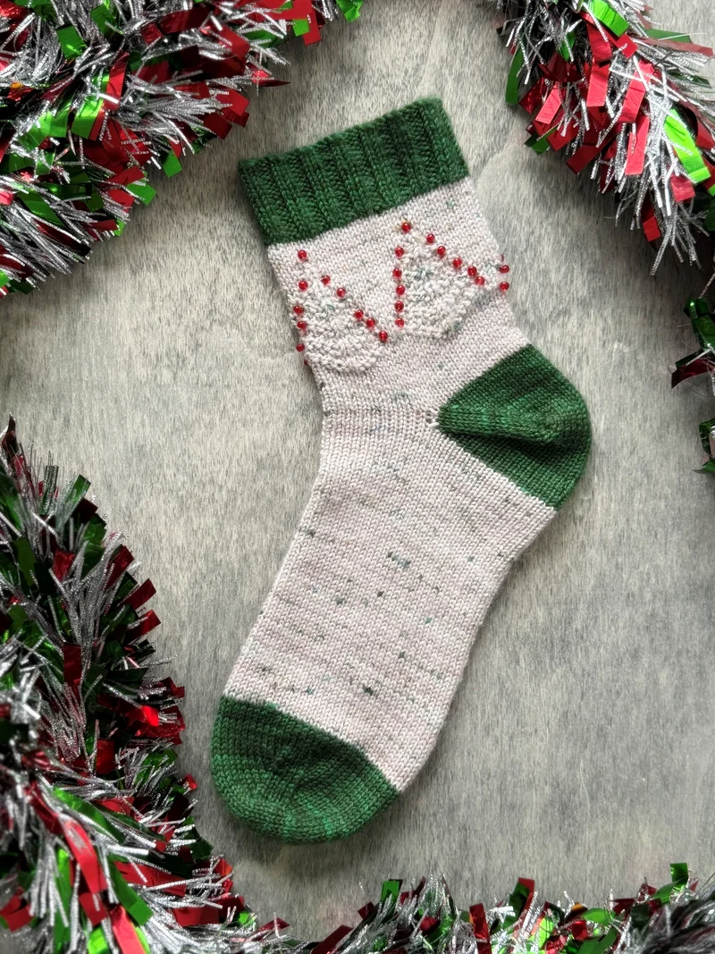 Frosted Branches Socks | Knitting pattern and Optional kits