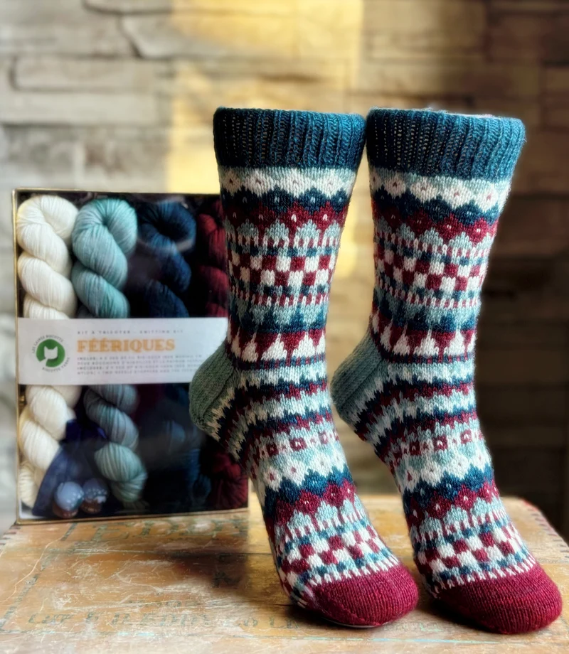 Féériques Socks | Knitting pattern and Optional Limited Edition Kits