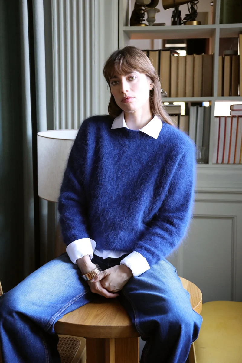 Pull Pipa en Angora Marine
