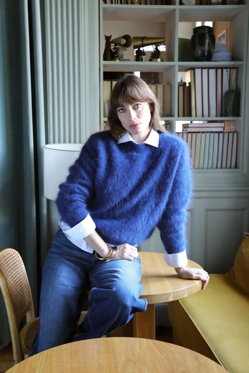 Pull Pipa en Angora Marine