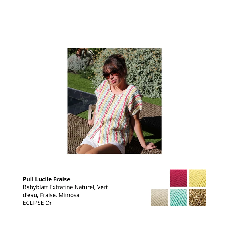Gilet Lucile au crochet.