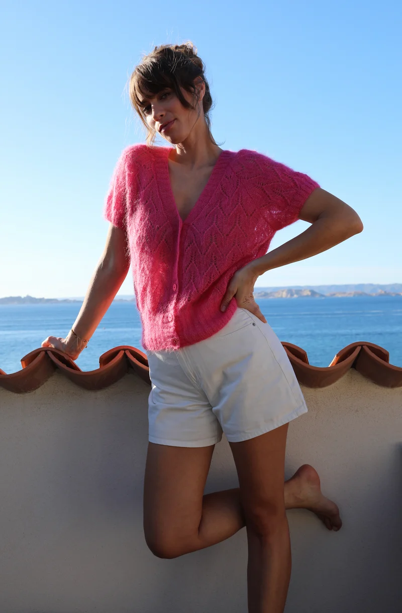 Gilet Amaya à tricoter.