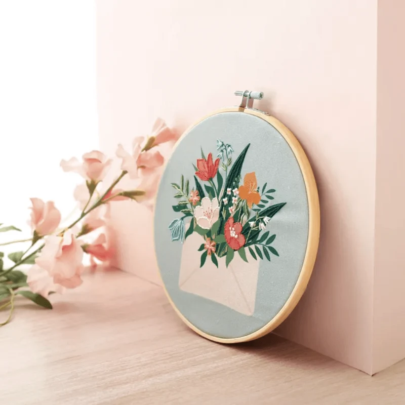 Kit broderie bouquet ø20cm