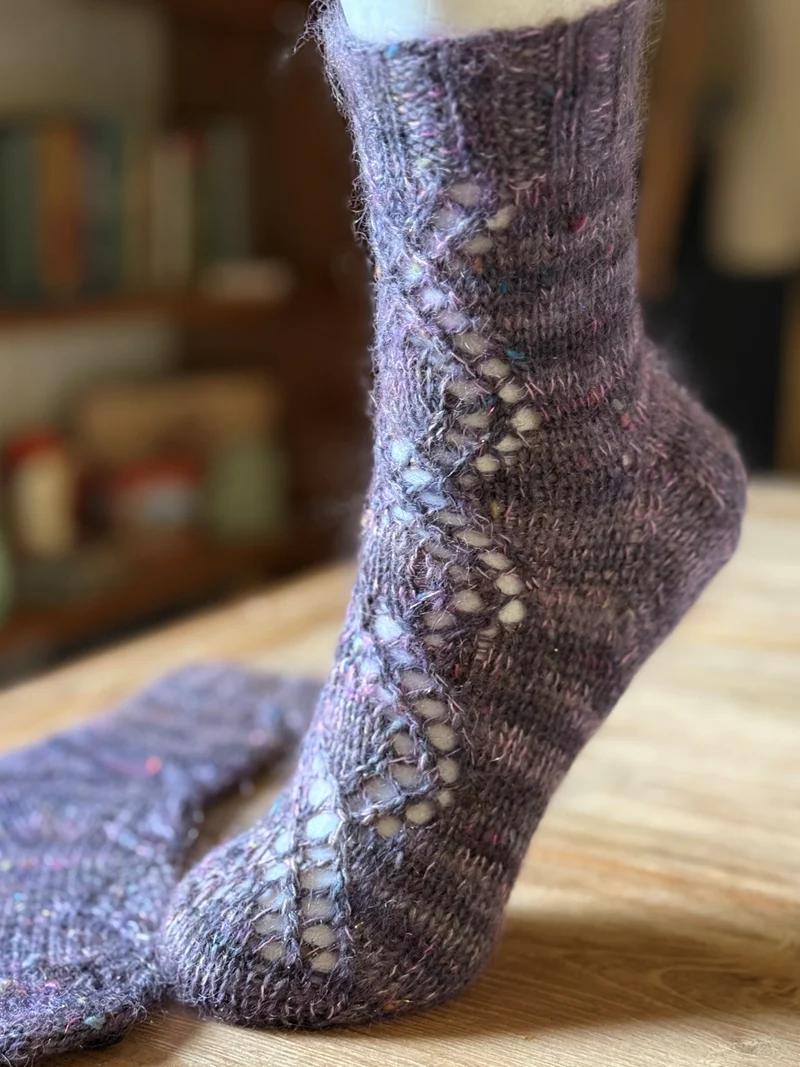 Cozy Lace Socks | Knitting pattern and Optional kit