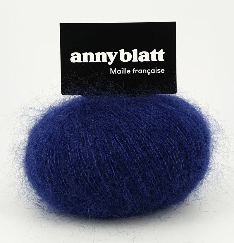 Pull Alix mohair à lignes écrues.